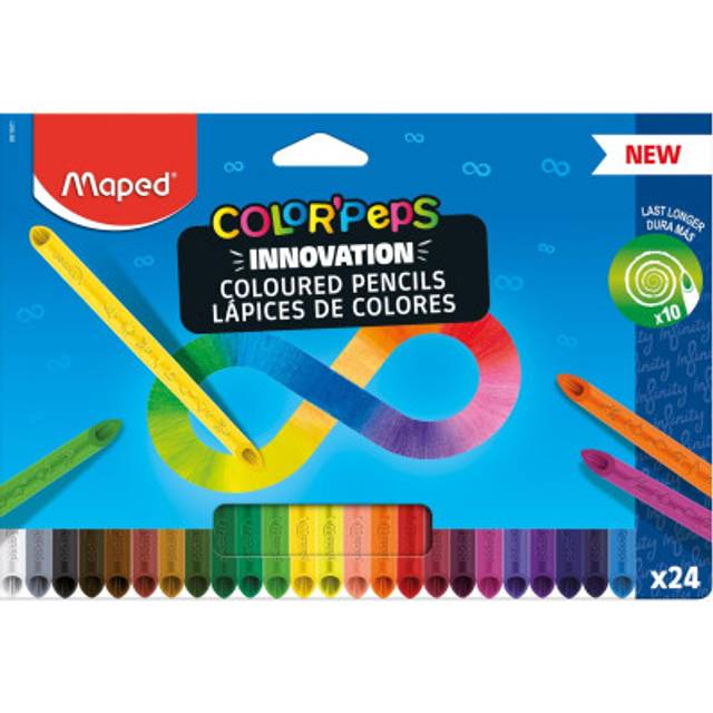 Maped Color'peps My First Plasticlean Plastic Crayons, 6 Per Pack