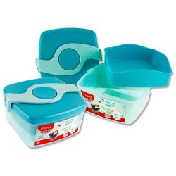 Lunch Box With 2 Compartments Light Blue