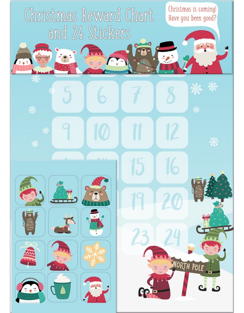 North Pole Christmas Reward Chart