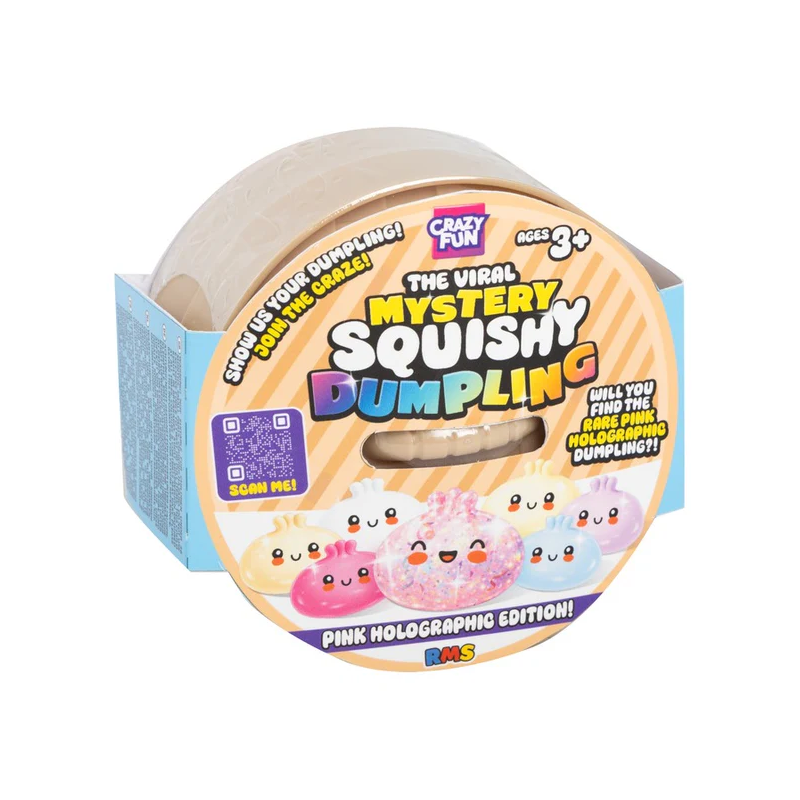 Pink Holographic Dumpling Squishy