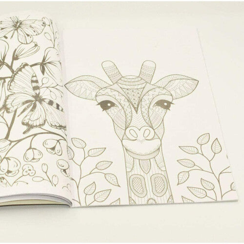 Colour Therapy A4 Anti-Stress Adult Colouring Book - Enchanted Garden