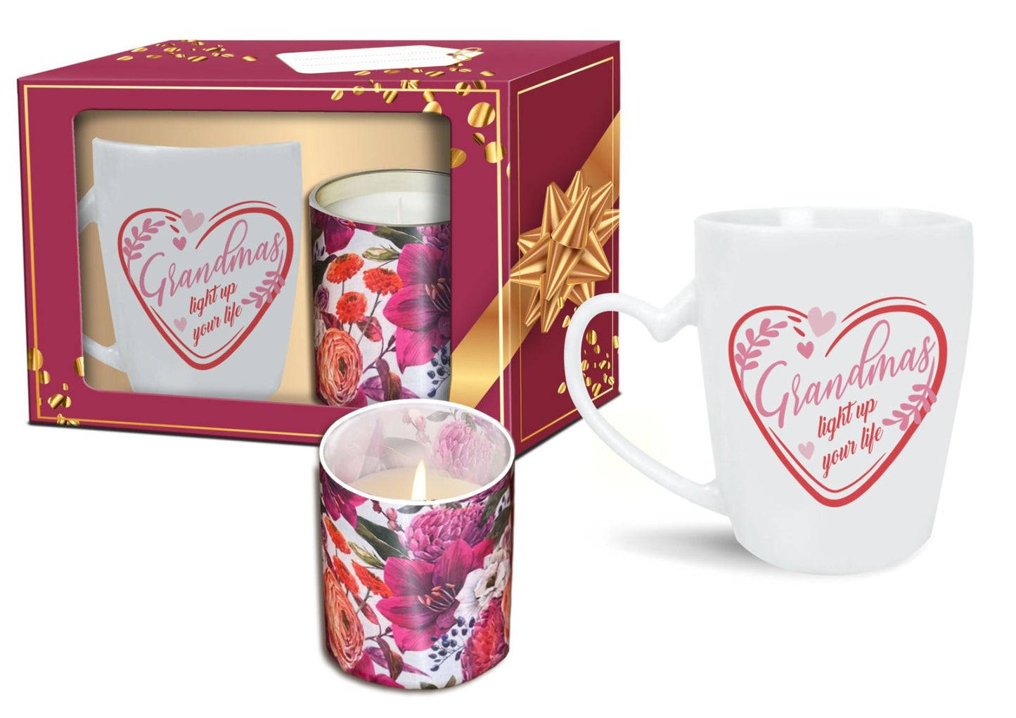 Grandma Light Up Your Life - Mug And Candle