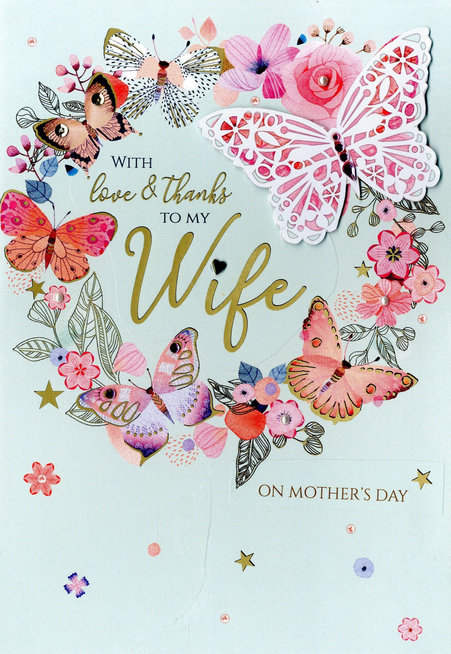 With Love & Thanks to my WIFE on mothers day