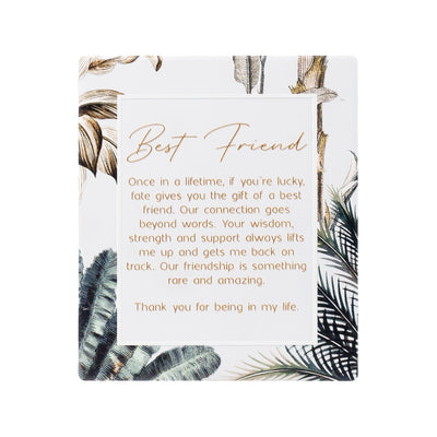 Ceramic Plaque Precious Quote - Exotic Best Friend Verse