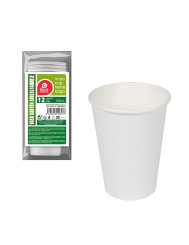 White cartoon cups x12pcs
