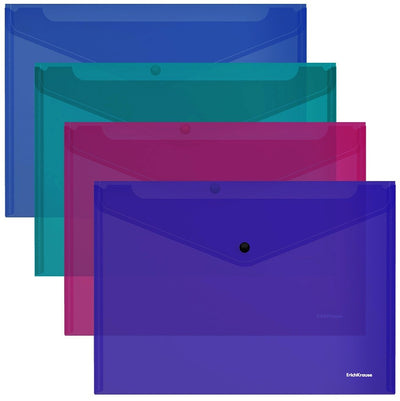 Plastic Button folder A4