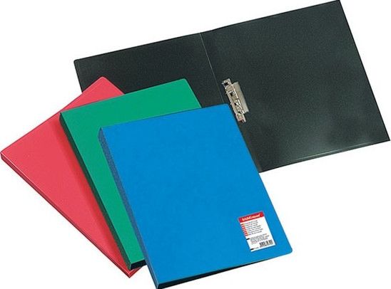 Document Folder with Fastener - Black