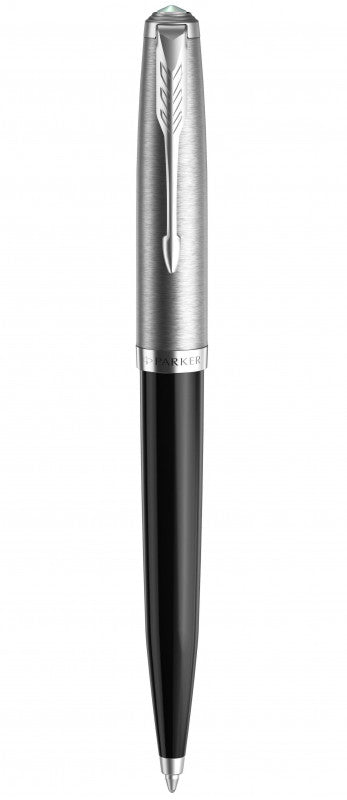 Parker Black Resin Chrome Trim Ballpoint Pen