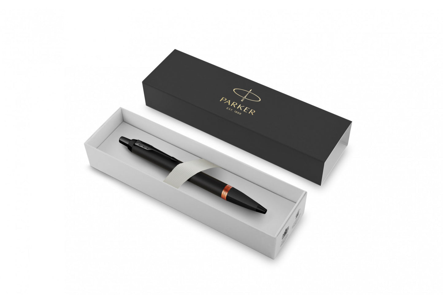 Parker - Vibrant Rings Orange Ballpoint Pen Black