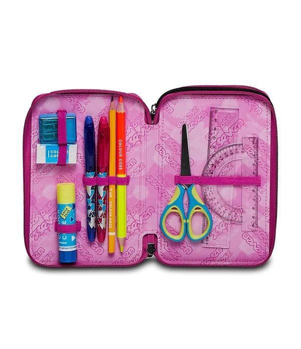 Pencil Case 3 Zip Filled Seven Chulky