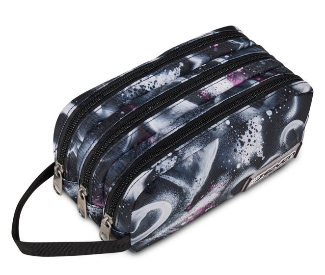 Seven® Freethink 3 Zipper Pencil Case – Jet Black