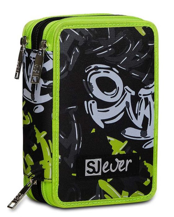 Pencil Case 3 Zip Filled Seven Gang Ever Urby Boy