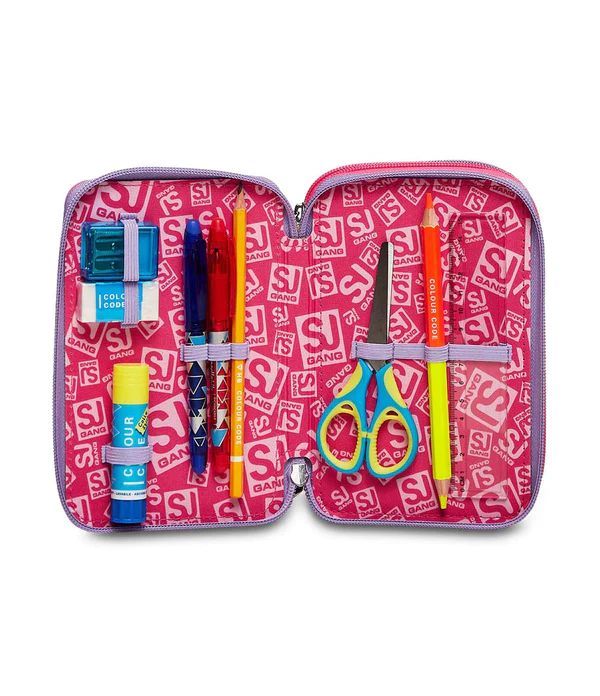 Pencil Case 3 Zip Filled Seven Magicflip Girl