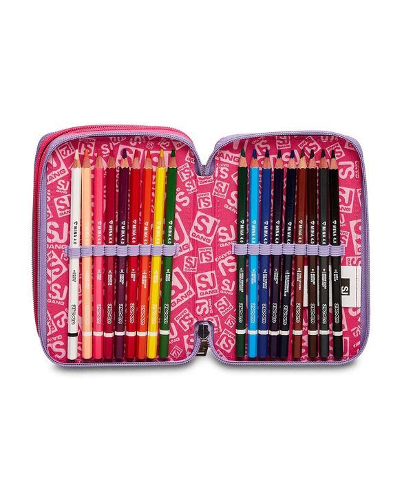 Pencil Case 3 Zip Filled Seven Magicflip Girl