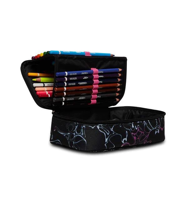 Pencil Case 1 Zip Filled Seven Quick Case Freethink Girl Rose Violet