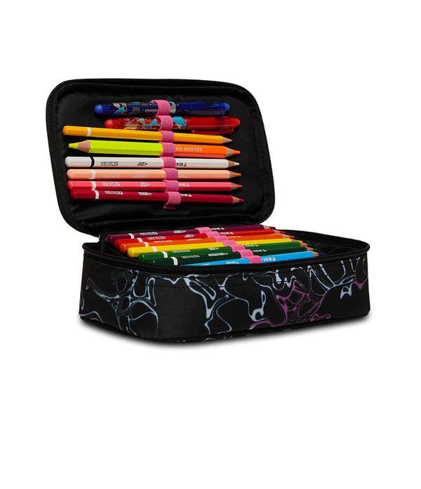 Pencil Case 1 Zip Filled Seven Quick Case Freethink Girl Rose Violet