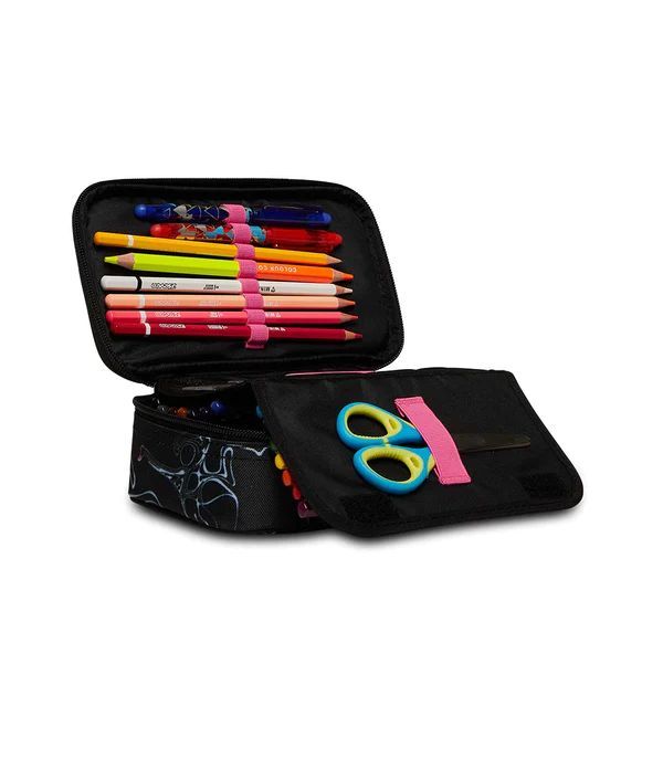 Pencil Case 1 Zip Filled Seven Quick Case Freethink Girl Rose Violet