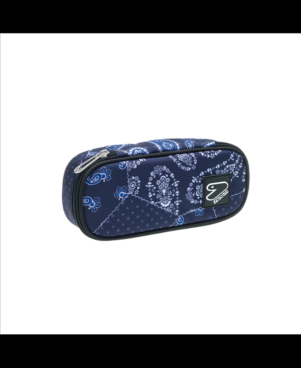 Seven Round Plus Pencil Case Blue Cashmere