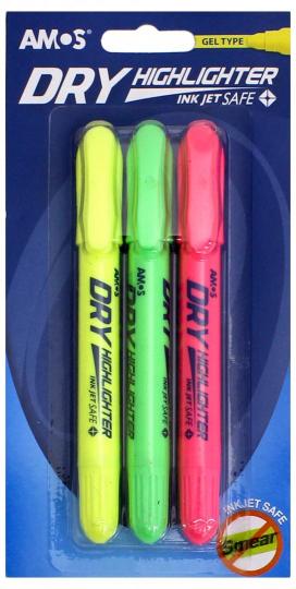 Dry Highliters Pkt X3