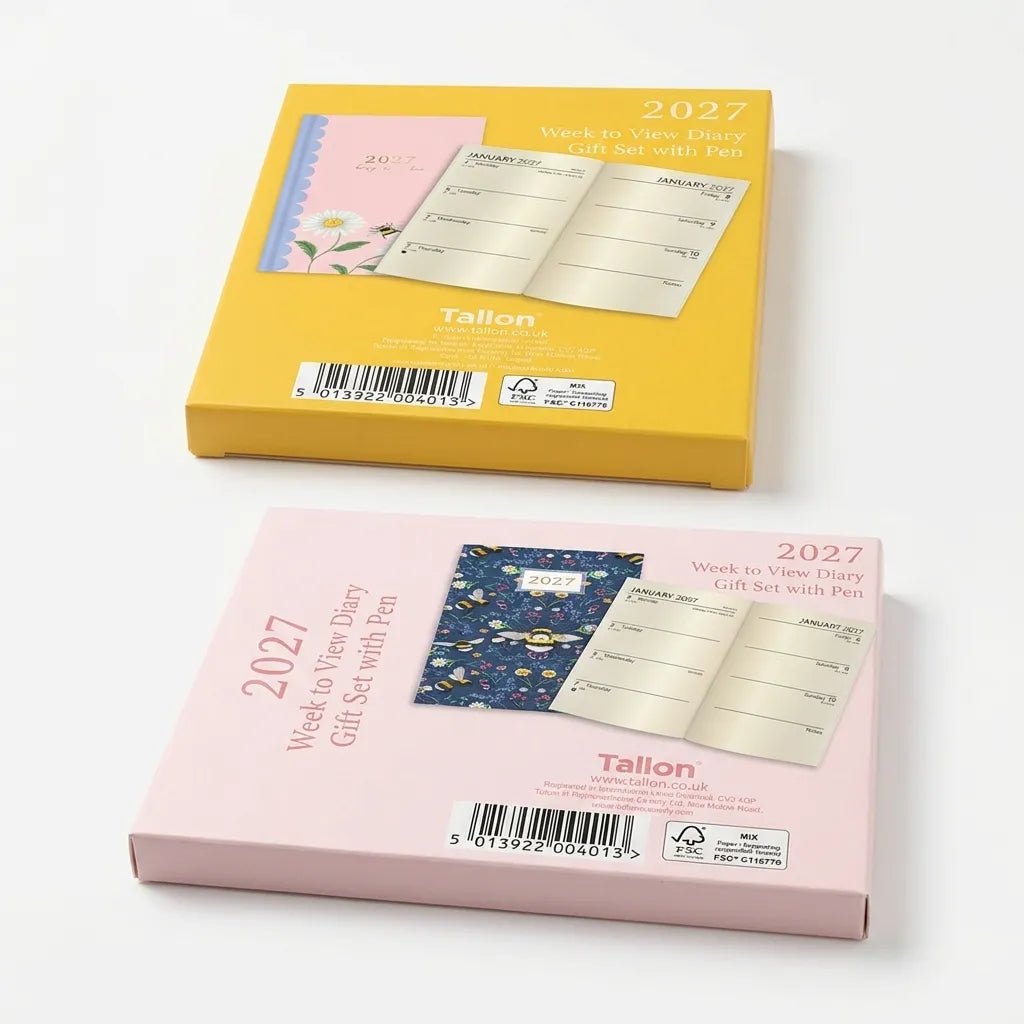 Tallon 2027 Week-to-View Diary Gift Set with Pen