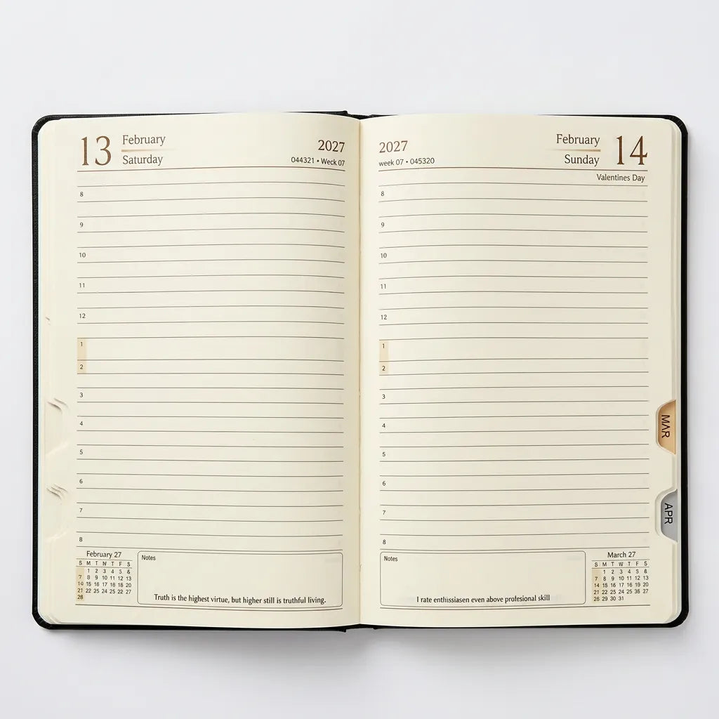 Daily Diary A5 2027 1 day a page