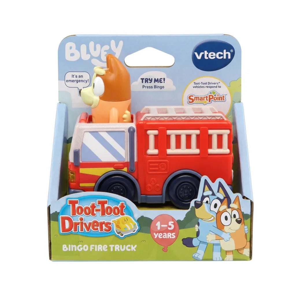 VTech Bluey Toot-Toot Drivers Bingo Fire Truck