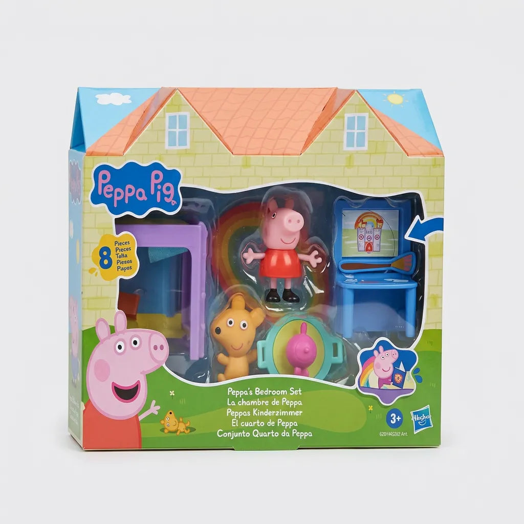 Hasbro Peppa Pig Peppa’s Bedroom Set 8 Pieces