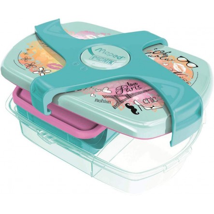 Lunch Box With 3 Compartments Paris Fashion