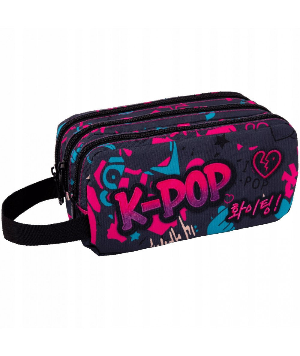 CoolPack Primus K-POP Dark 3-Compartment Pencil Case