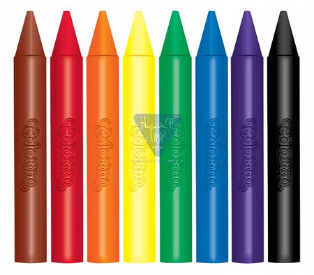 Kids Jumbo Wax Crayons x 8 Colours