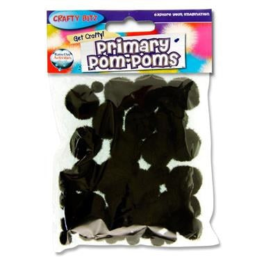 Pom Poms Black
