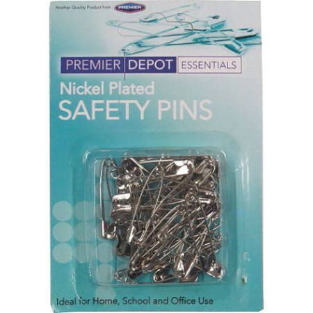 Safety Pins Assorted sizes Nickel Plated