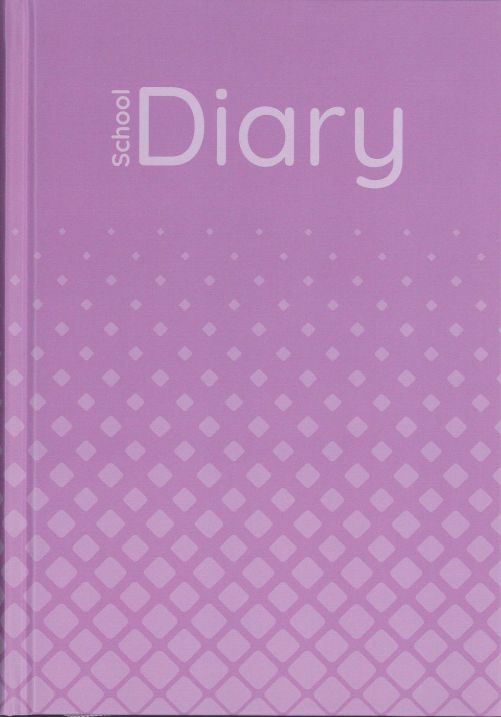 School Diary Lined One Day Per Page DARK PURPLE