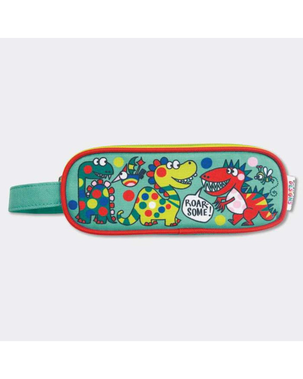 Dinosaurs Pencil Case With Handle - 2 zip pencil case