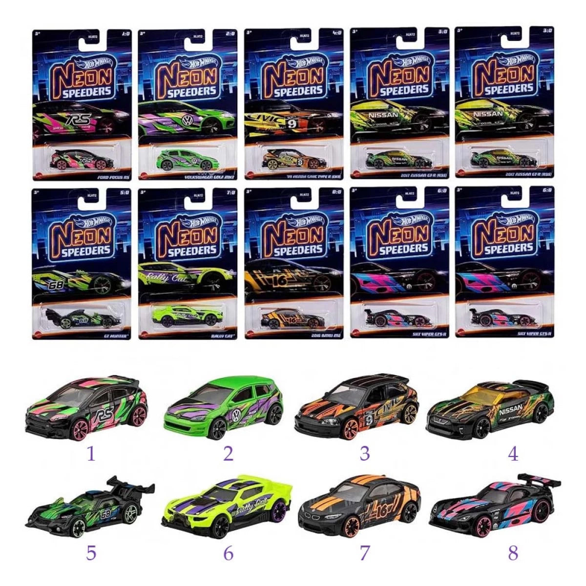Hot Wheels Neon Speeders X1 Car