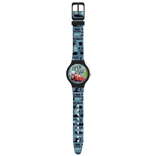 Disney Cars Lightning McQueen Analog Watch for Kids with Tin Box