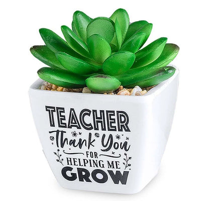 Teacher Thank You For Helping Me Grow Artificial Plant