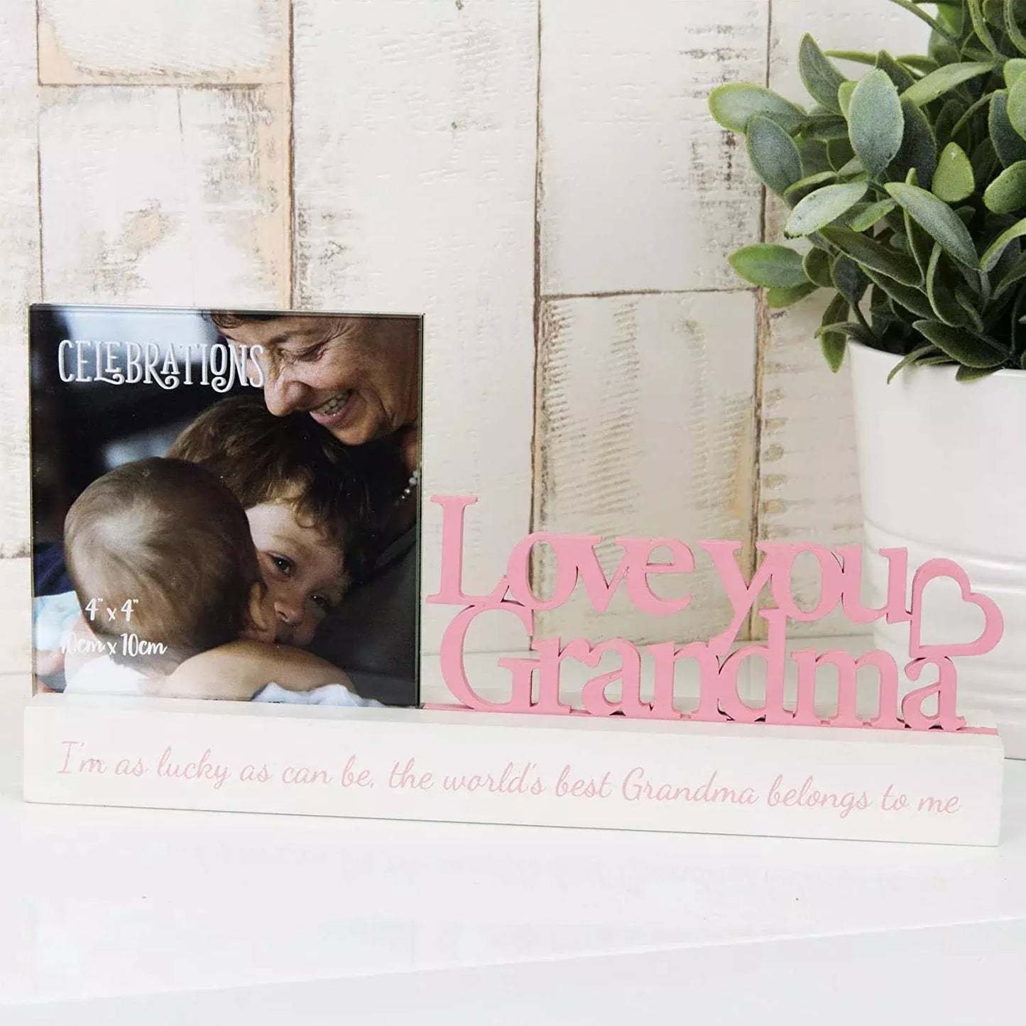 Photo Frames 4x4 Inch Love You Grandma