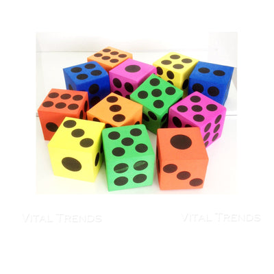 Foam Dice 6X6Cm X1Pcs