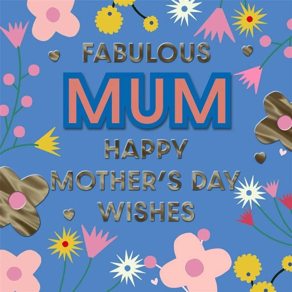 Fabulous Mum Wishes Mothers Day Card