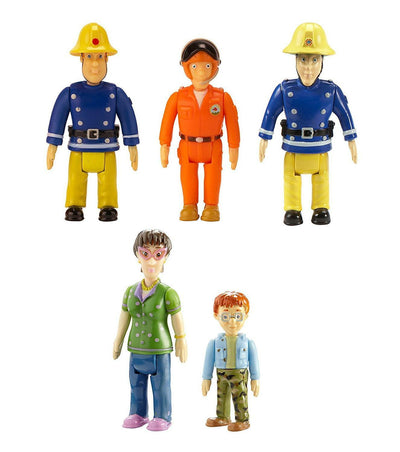 Fire Man Sam 5 Action Figures