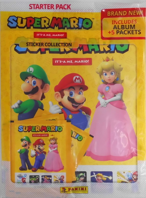 Panini Super Mario Sticker Collection Starter Pack