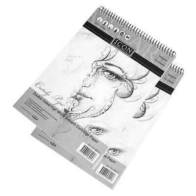 Fine Grain Cartridge Paper Pads 20 Sheet 185Gsm