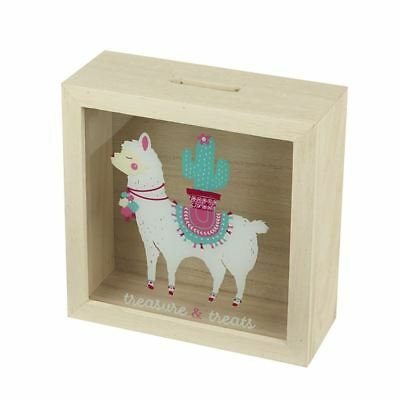 Wooden Money Box - Treasure & Treats