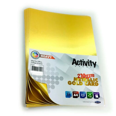 Gold From One Side A4 Cardboard