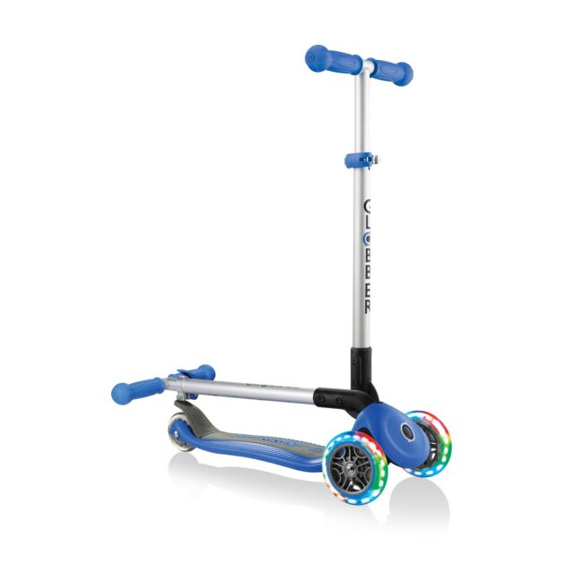 Globber Primo Foldable Light Wheels Dark Blue