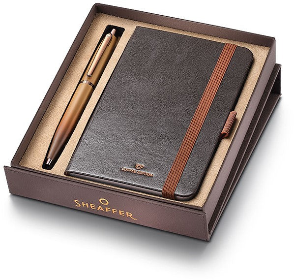 Sheaffer VFM Coffee Edition Ballpoint Pen Gift Set with A6 Notebook