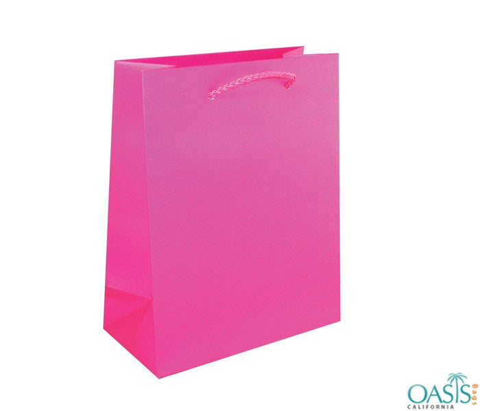 Gift bag 21 x 10 x 26 cm H - Dark pink