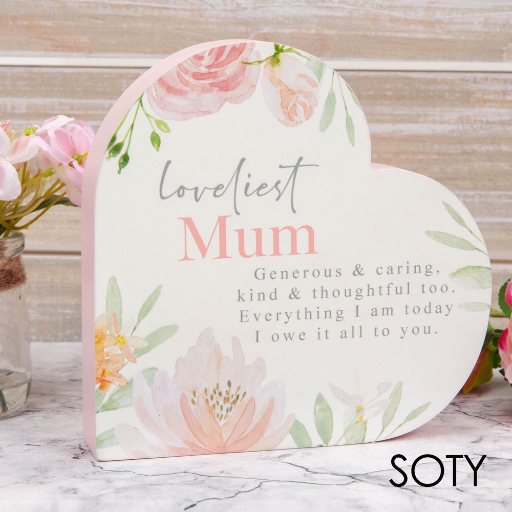 Mum Heart Plaque