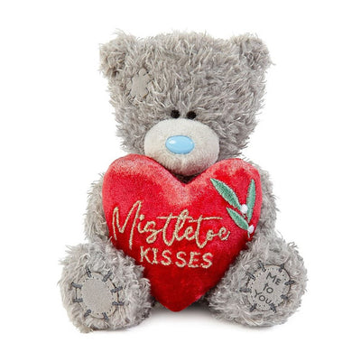 Me to You Bear 10cm Holding Mistletoe Kisses Heart